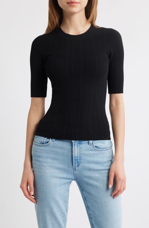 Aranea Rib Elbow Length Sweater