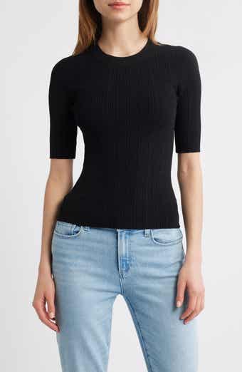 PAIGE Aranea Rib Elbow Length Sweater