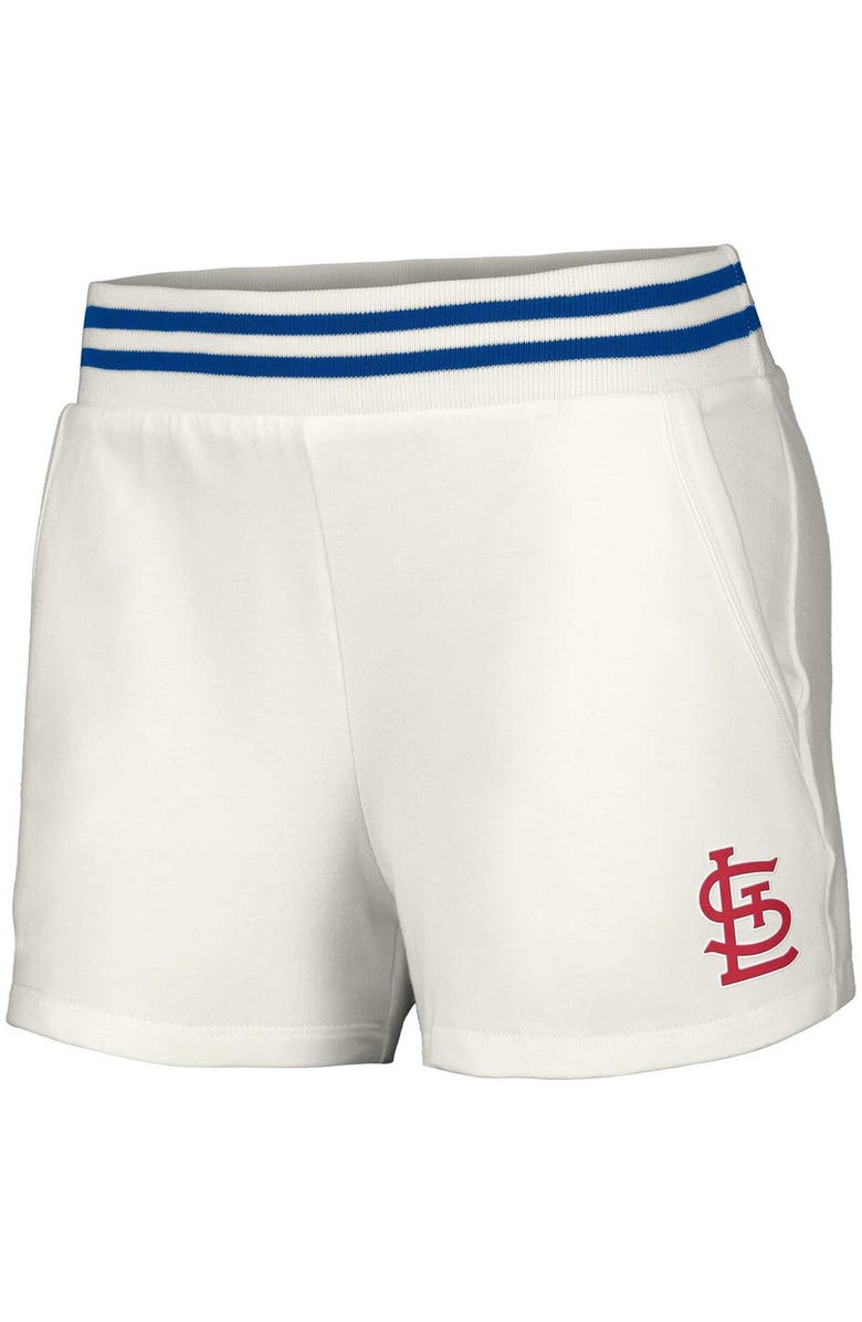 LUSSO Women's Lusso White St. Louis Cardinals Maeg Tri-Blend Pocket Shorts, Alternate, color, White