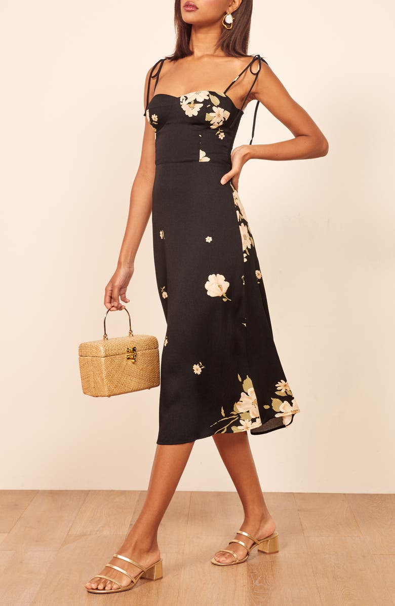 Reformation Saldana Midi Sundress, Alternate, color, 