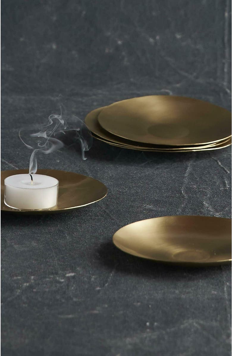 The Collective Plates Extra Small Set of 6, Main, color, Brass