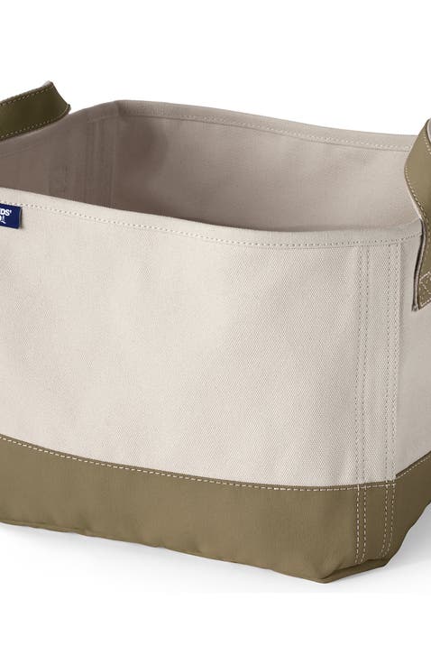 Large Canvas Storage Tote