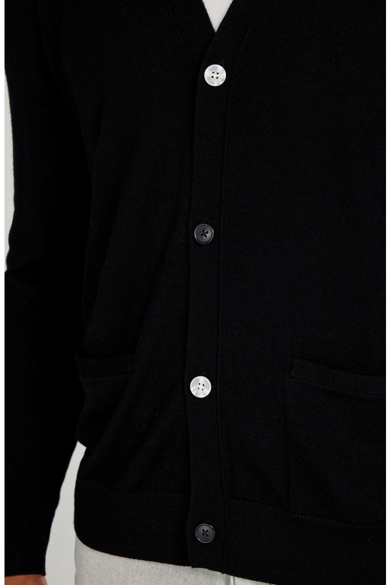 Budlow Merino Wool Cardigan, Alternate, color, TUXEDO