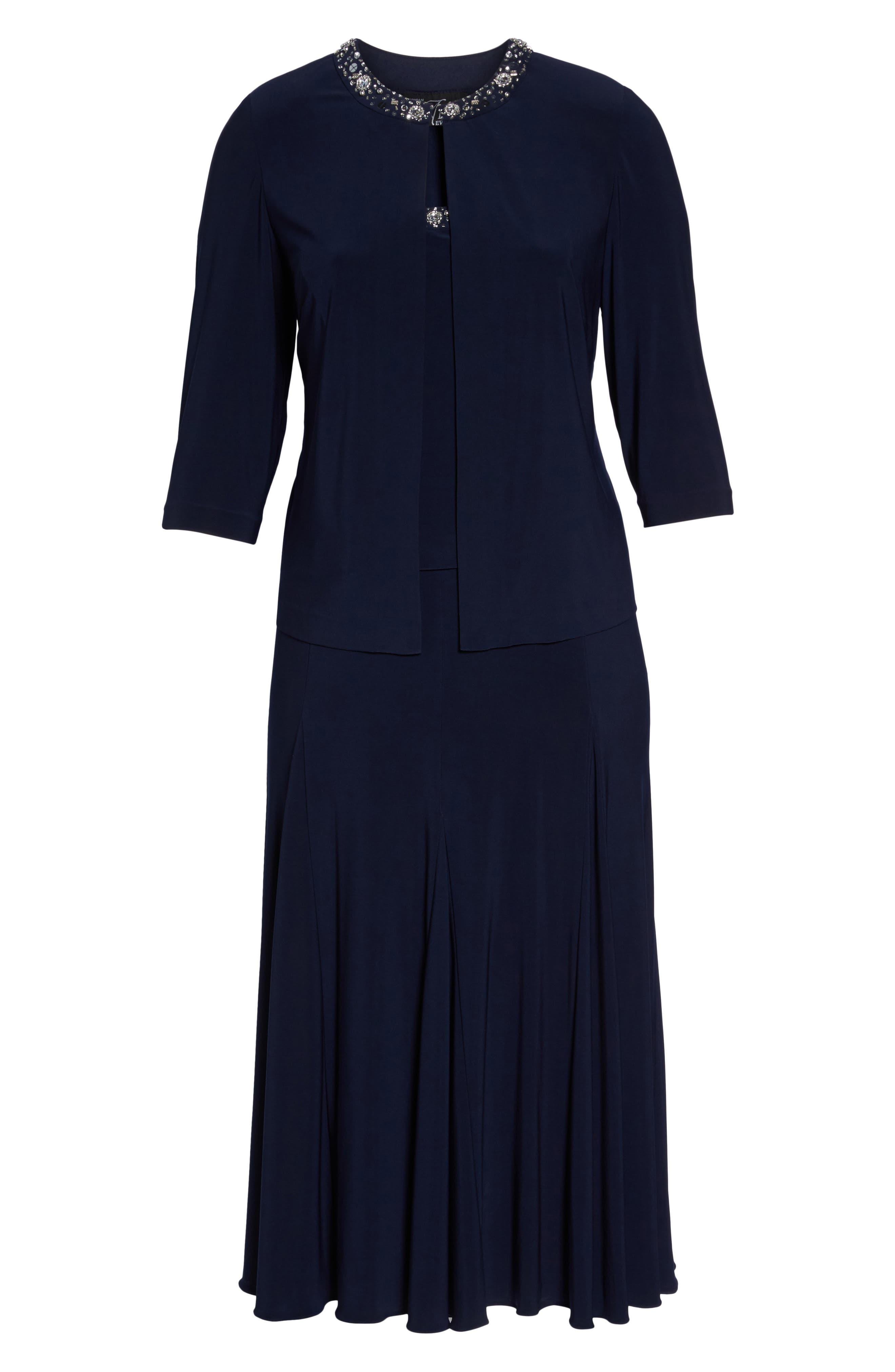 alex evenings beaded jacket dress Alex Evenings 84122452 Women's Lace Jacket Dress