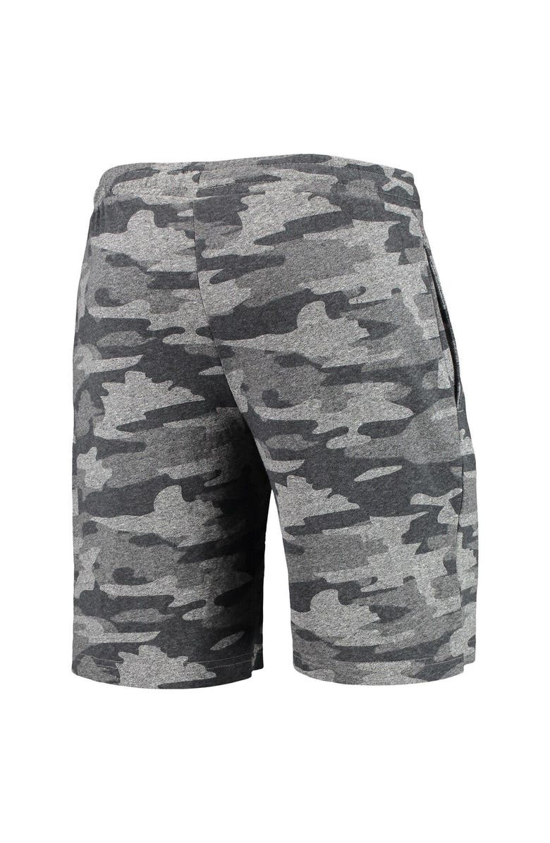 CONCEPTS SPORT Men's Concepts Sport Charcoal/Gray Michigan Wolverines Camo Backup Terry Jam Lounge Shorts, Alternate, color, 