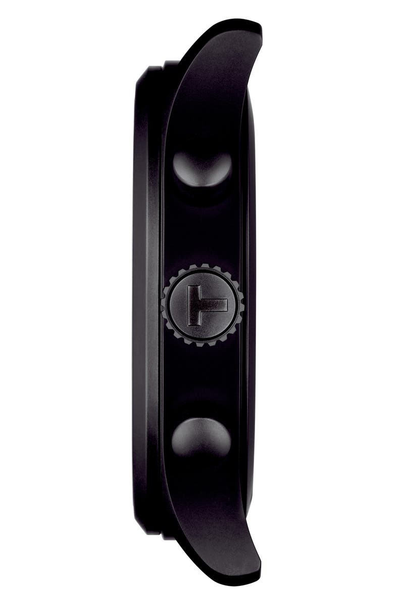 Tissot Chrono XL Collection Chronograph Textile Strap Watch, 45mm, Alternate, color, Green