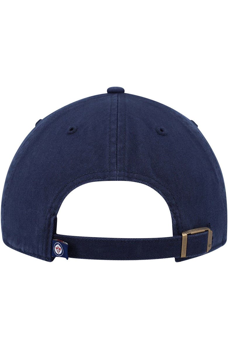 '47 Men's '47 Navy Winnipeg Jets Clean Up Adjustable Hat, Alternate, color, Navy