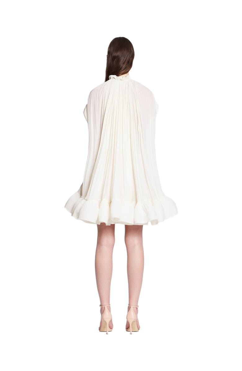 Lanvin Short Charmeuse Dress, Alternate, color, Off White