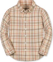 Hope & Henry Kids' Organic Long Sleeve Stretch Poplin Shirt
