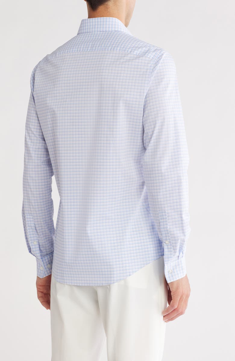 Michael Kors Slim Fit Stretch Dress Shirt, Alternate, color, Purple