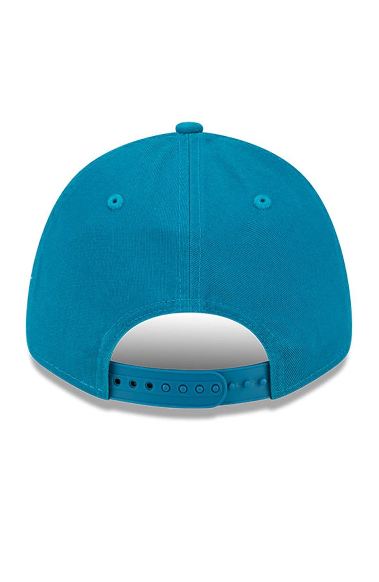 New Era Men's New Era Teal Jacksonville Jaguars Outline 9FORTY Snapback Hat, Alternate, color,