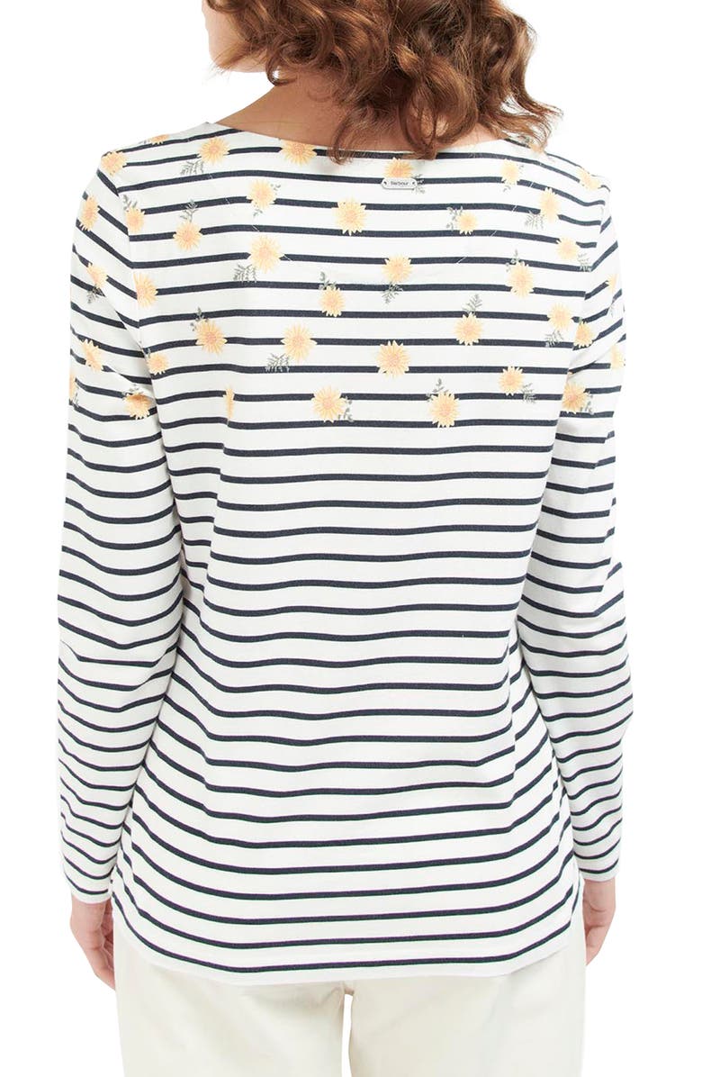 Barbour Bradley Floral Stripe Long Sleeve T-Shirt, Alternate, color,