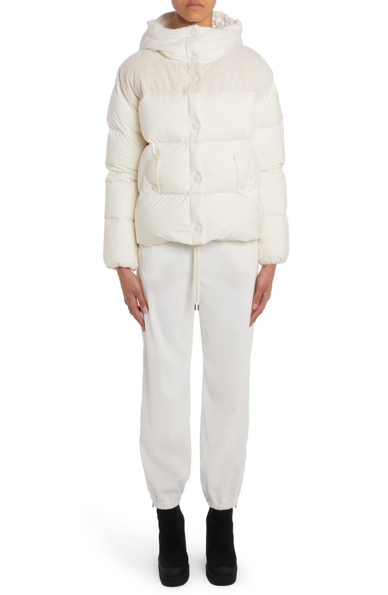 Moncler Jaseur Mixed Media Down Puffer Jacket, Alternate, color, 