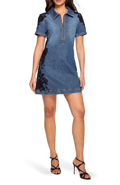 Parker Embroidered Shift Dress