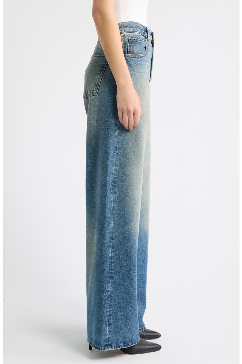 The Loose High Waist Wide Leg Jeans, Alternate, color, ELECTRIC