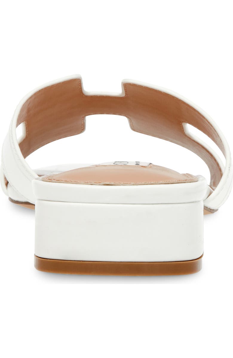 Steven New York Hutchy Croc Embossed Sandal, Alternate, color, White Croco