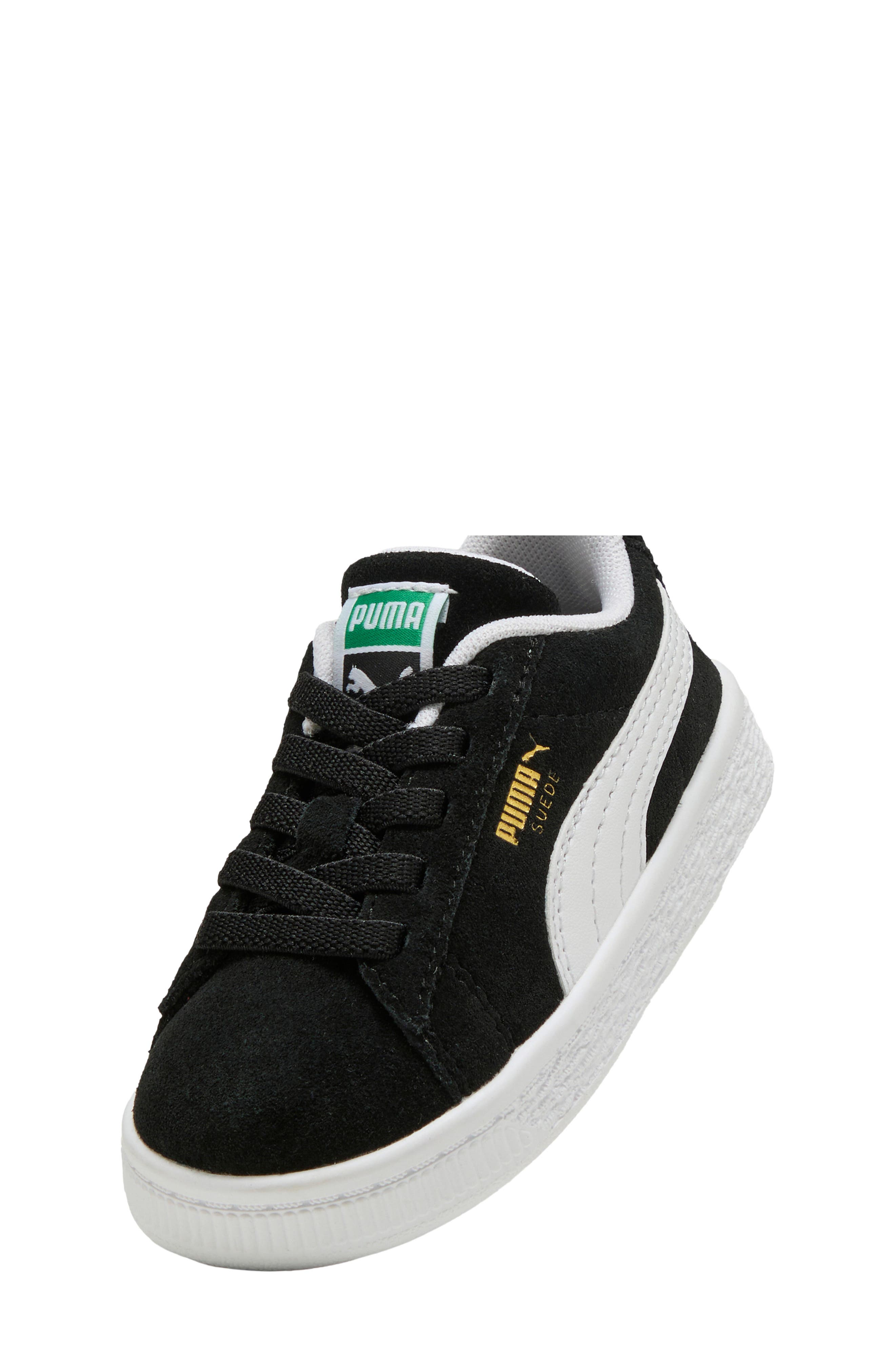 Kids' Suede Classic Sneaker, Alternate, color, PUMA BLACK/ PUMA WHITE