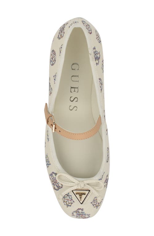 Guess Kayray Ballet Flat In White