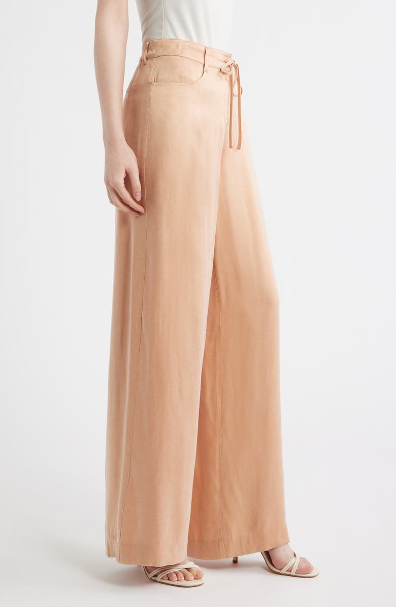 KOBI HALPERIN Mason Wide Leg Drawstring Pants, Alternate, color, Chai