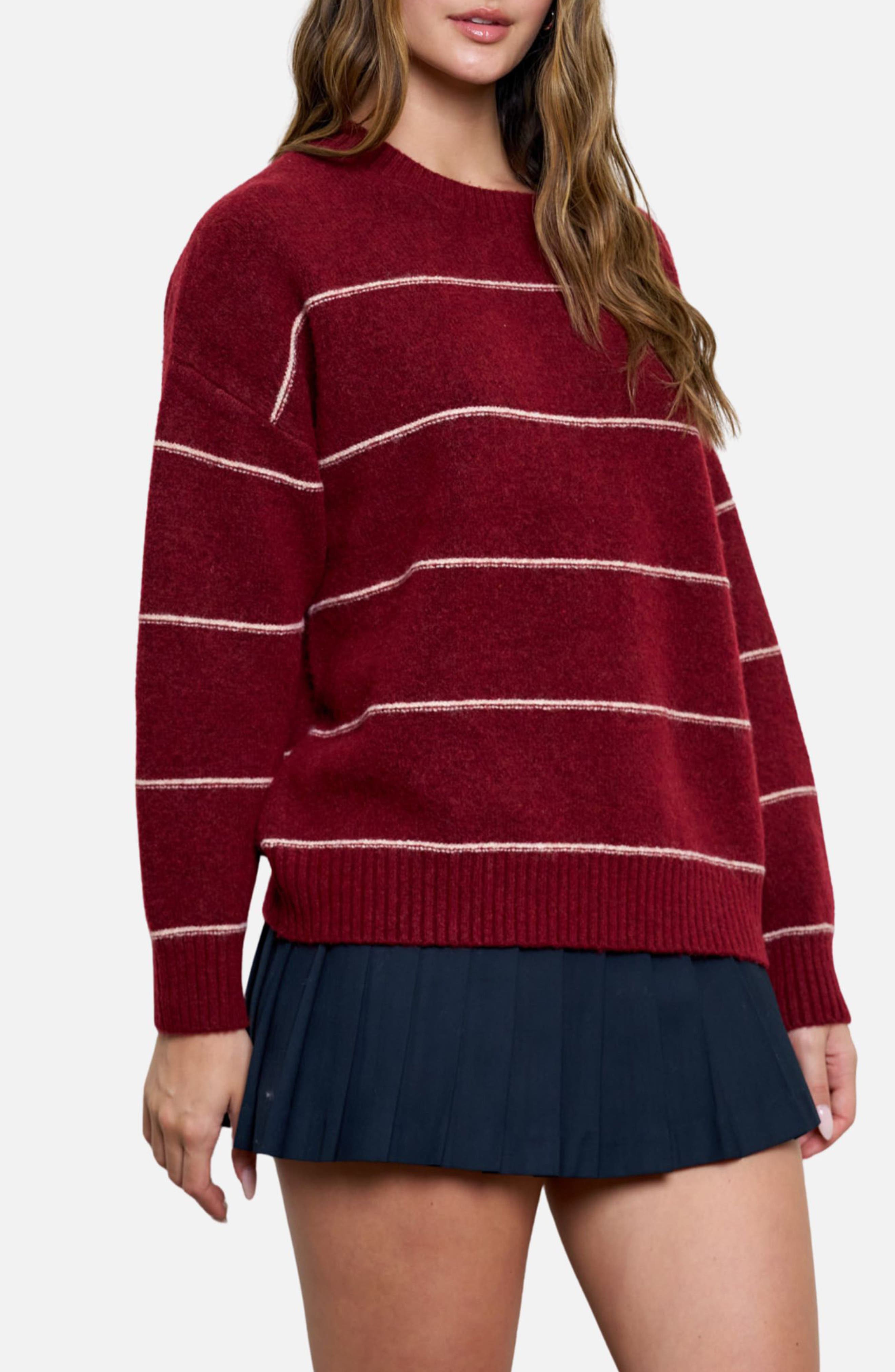 Stripe Crewneck Sweater