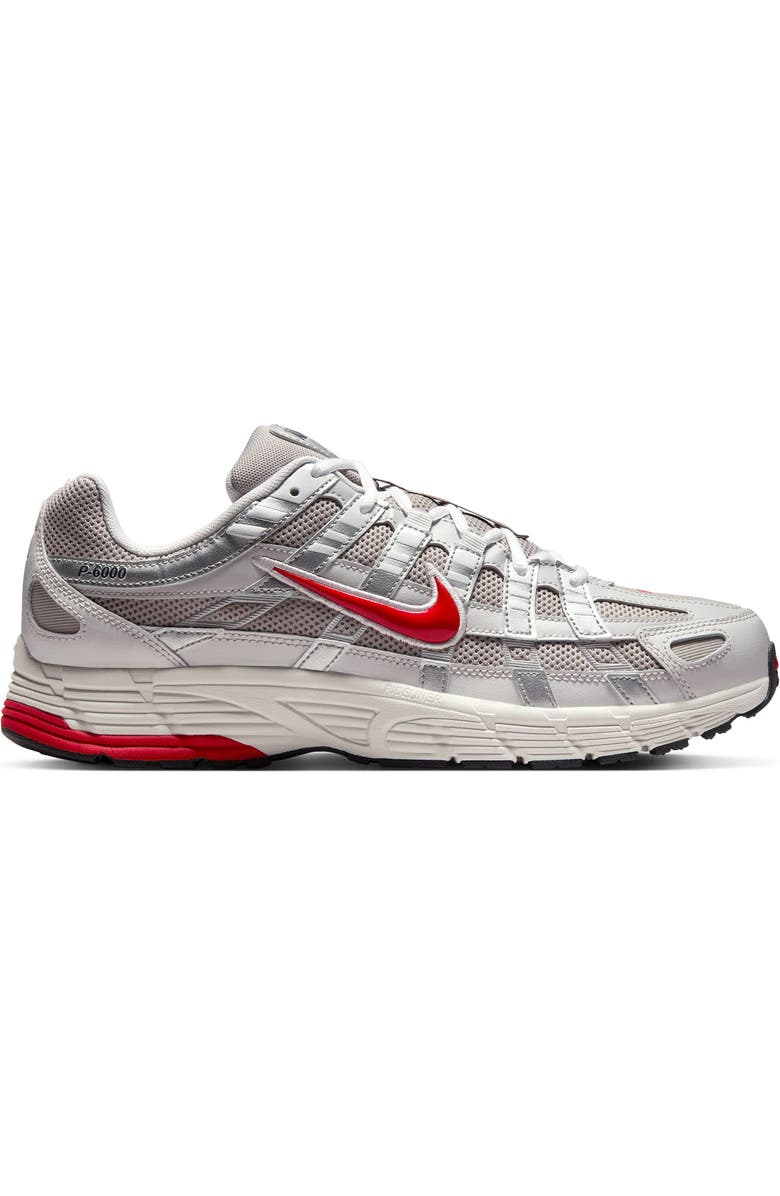 Nike P-6000 Sneaker, Alternate, color, College Grey/ Fire Red