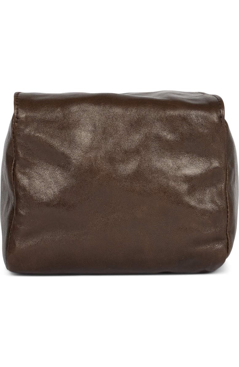 Jeffrey Campbell Boxed-Up Leather Crossbody Bag, Alternate, color, Espresso