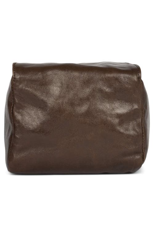 Jeffrey Campbell Boxed-up Leather Crossbody Bag In Espresso