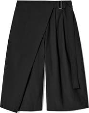 COS Renkon Wrap Look Cotton Bermuda Shorts