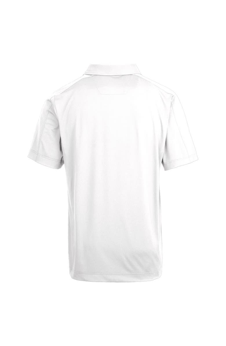 Cutter & Buck White Washington State Cougars Primary Team Logo Prospect Textured Stretch Polo, Alternate, color, White