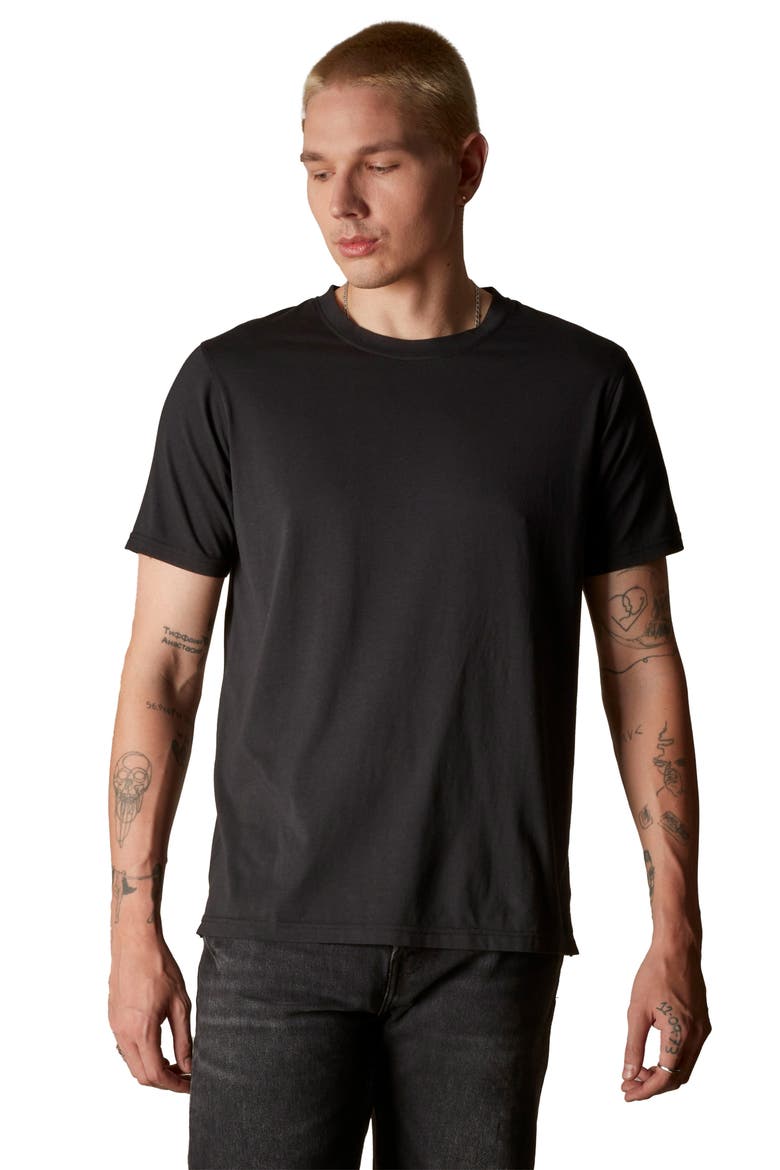 Men's Crew Neck T-Shirt, Main, color, Black