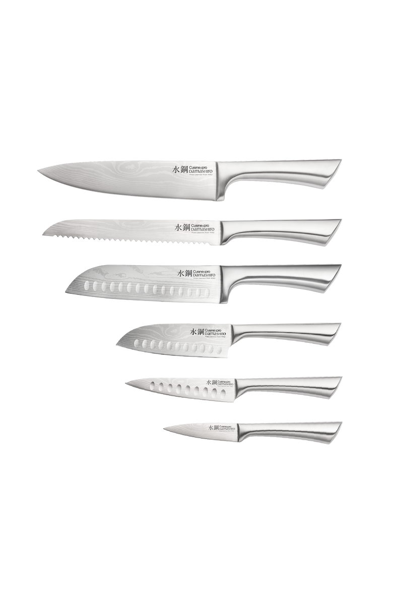 Cuisine::pro<sup
®</sup
 Damashiro<sup
®</sup
 7-Piece Kumi Knife Block, Alternate, color, Silver