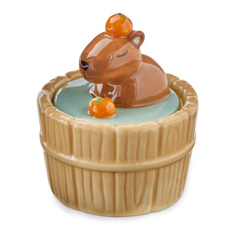 Capybara Lidded Trinket Box Multi Earthenware Everyday