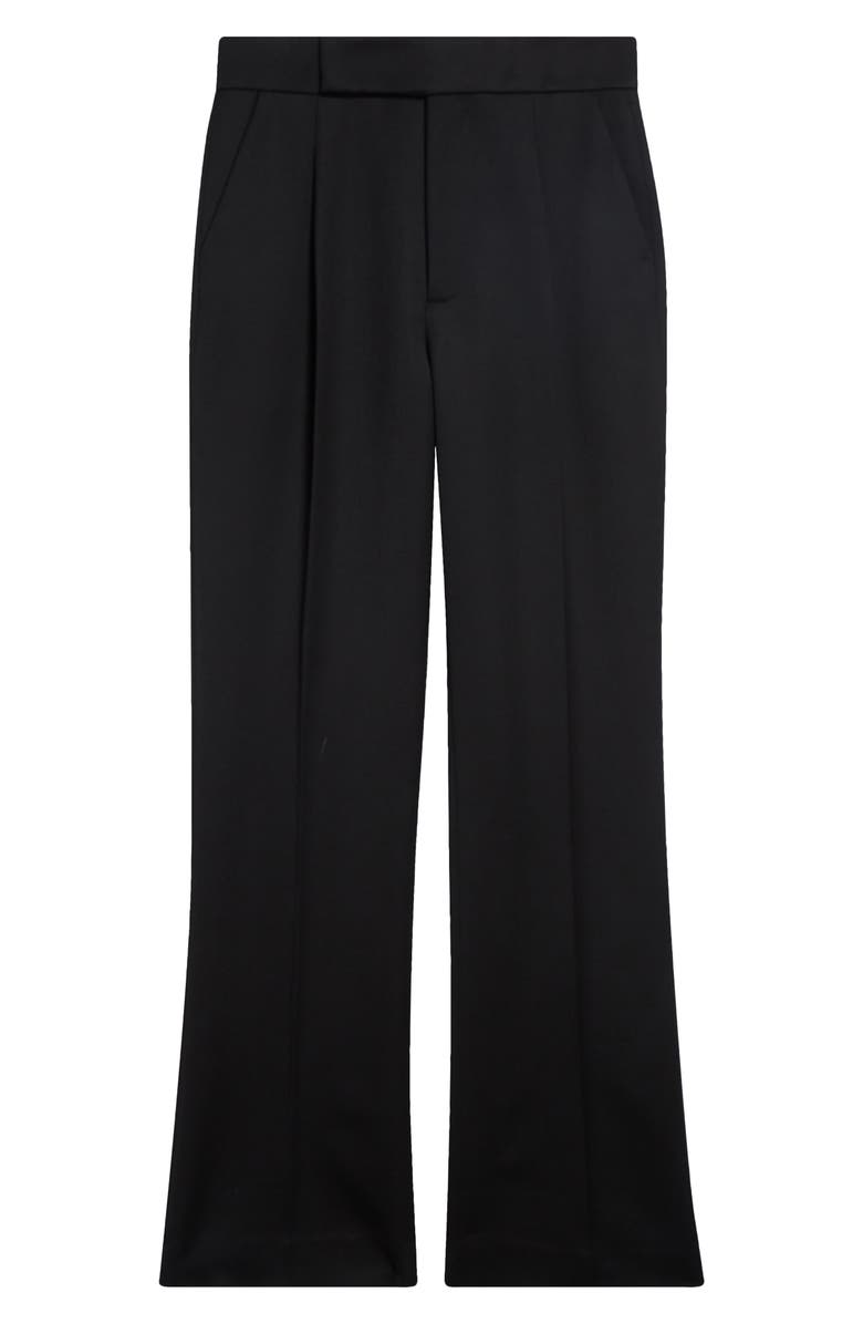 Fear of God 70s Pleated Virgin Wool Satin Trousers, Main, color, Black Black