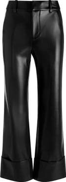 Alice + Olivia Alexander High Waist Faux Leather Pants