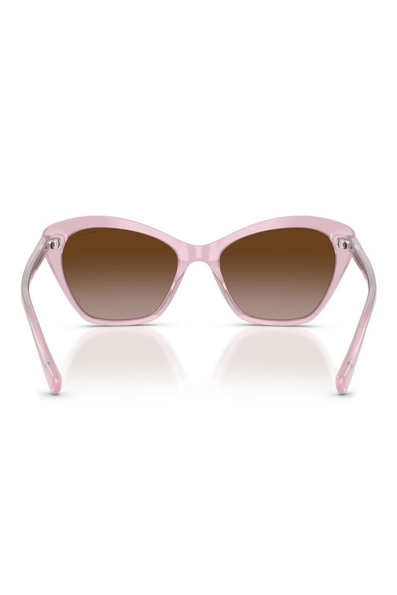 55mm Gradient Butterfly Sunglasses, Alternate, color, OPAL VIOLET / GRADIENT BROWN