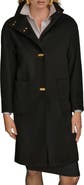 Donna Karan New York Convertible Collar Wool Blend Coat
