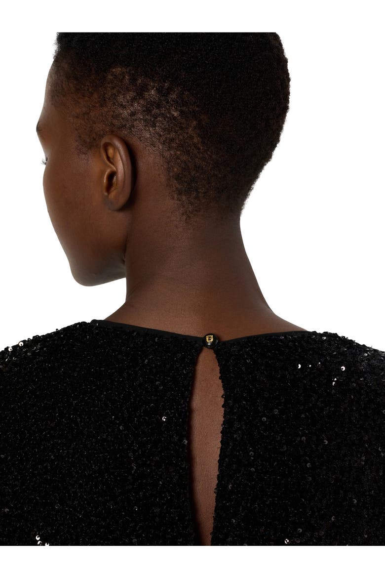 Liora Sequin Dress, Alternate, color, Black
