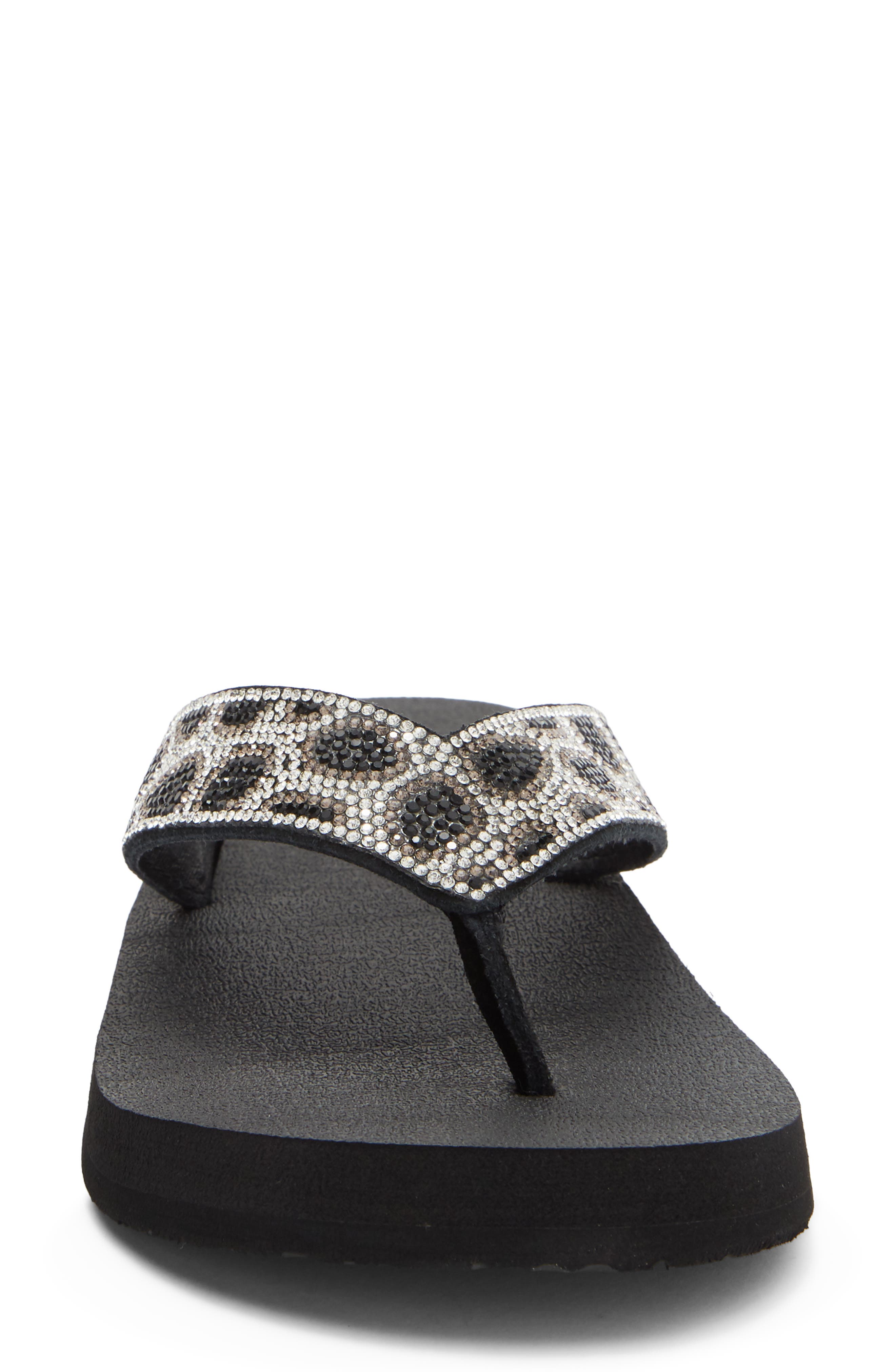 Yellow Box Premium Naseeba Flip Flop Sandal, Alternate, color, Black
