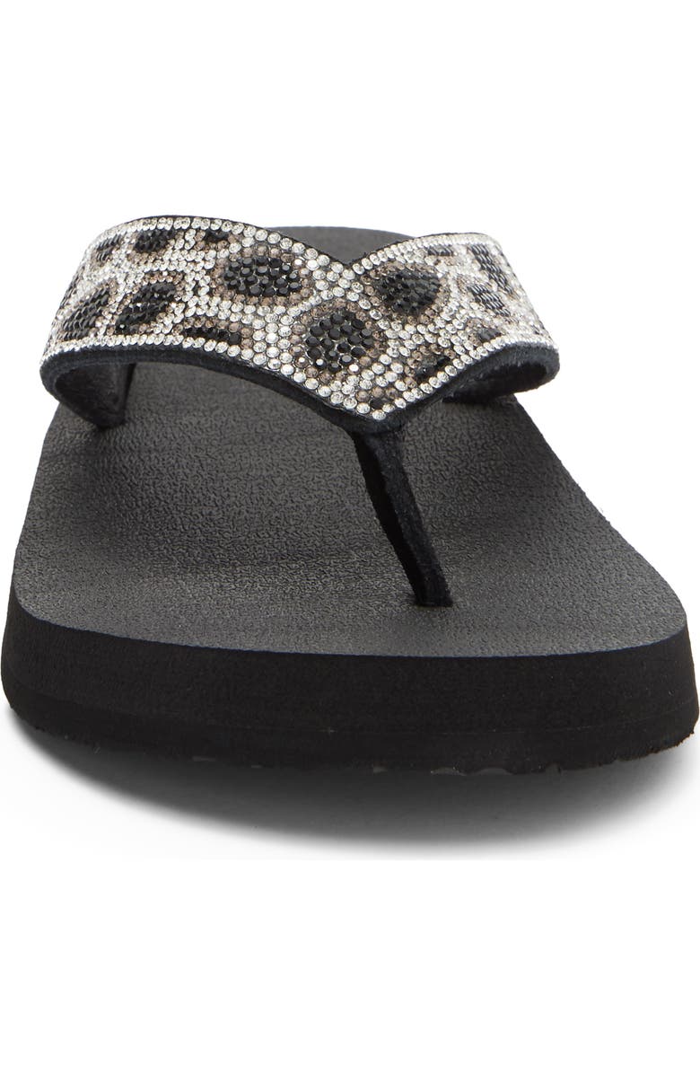 Yellow Box Premium Naseeba Flip Flop Sandal, Alternate, color, Black