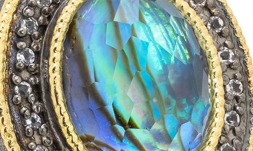 Armenta Blue Mother Of Pearl Ring In Blue