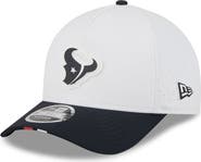 New Era Men's New Era White/Navy Houston Texans 2025 NFL Training Camp A-Frame 9FORTY Adjustable Hat