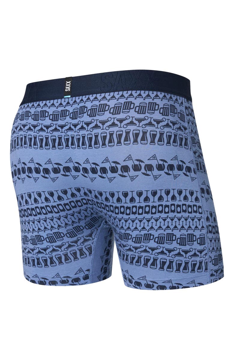SAXX DropTemp<sup
®</sup
Cooling Cotton Boxer Briefs, Alternate, color, 19Th Hole Stripe-Blue