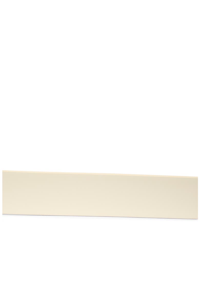 Croc Embossed Faux Leather Belt, Alternate, color, IVORY