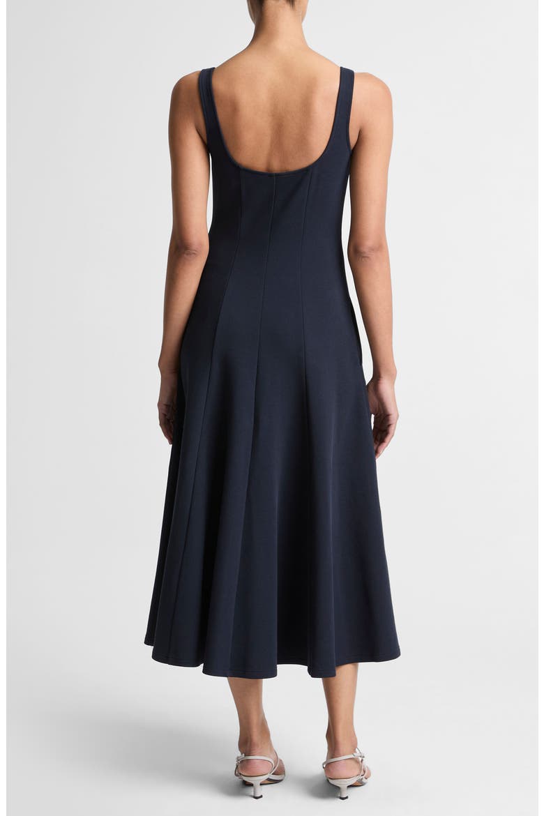 Square Neck Midi Dress, Alternate, color, ECLIPSE