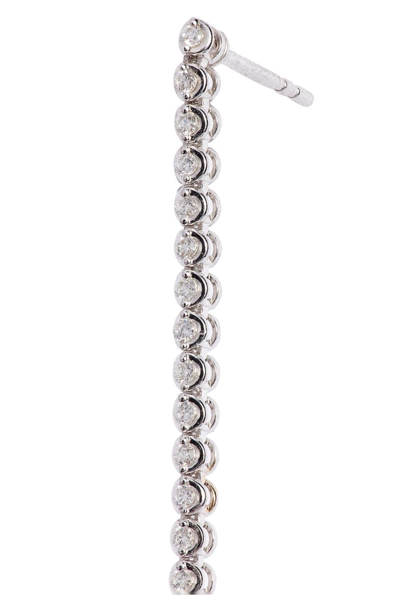 Audrey Linear Diamond Earrings (Nordstrom Exclusive), Alternate, color, WHITE GOLD/ DIAMOND