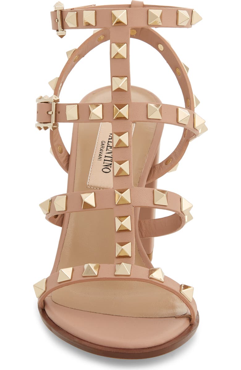 Valentino Garavani 'Rockstud' T-Strap Sandal, Alternate, color,