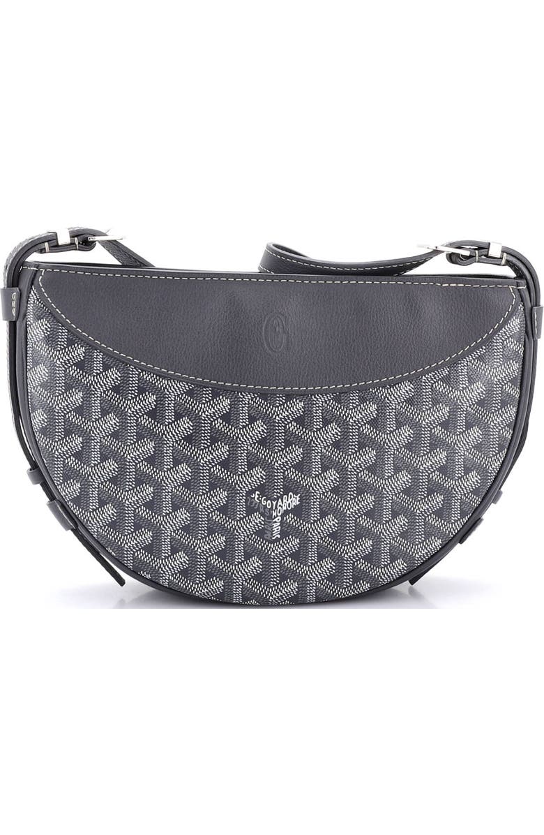 Pre-Owned Goyard Hirondelle Shoulder Bag Coated Canvas and Leather, Alternate, color, Gray