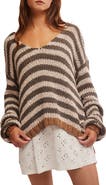 Free People Portland Stripe Cotton Sweater