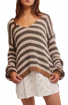 Free People Portland Stripe Cotton Sweater