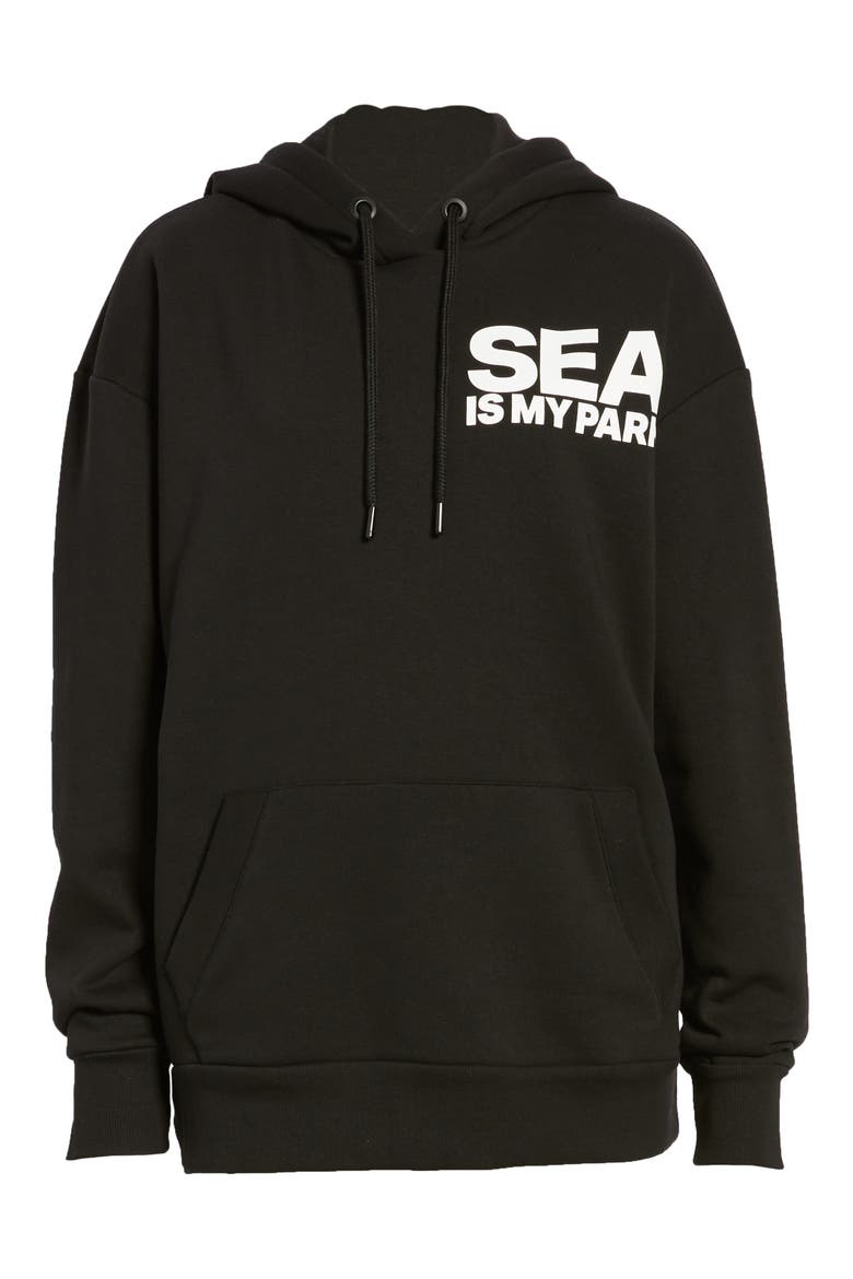 On The Run Seattle Graphic Hoodie, Alternate, color, BLACK